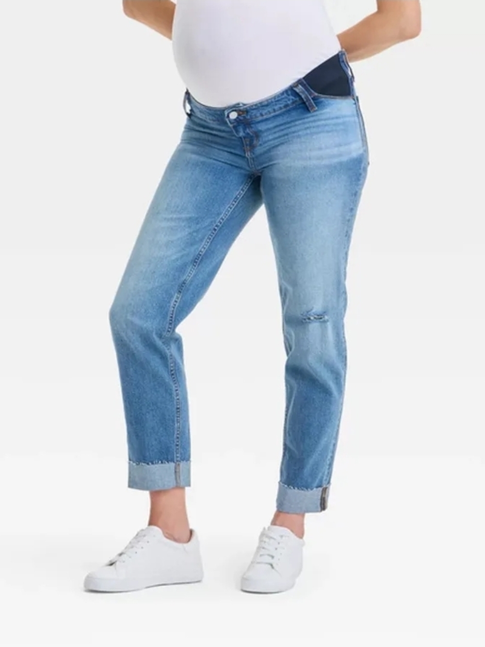 Isabel Maternity by Ingrid & Isabel Light Blue Boyfriend Jeans